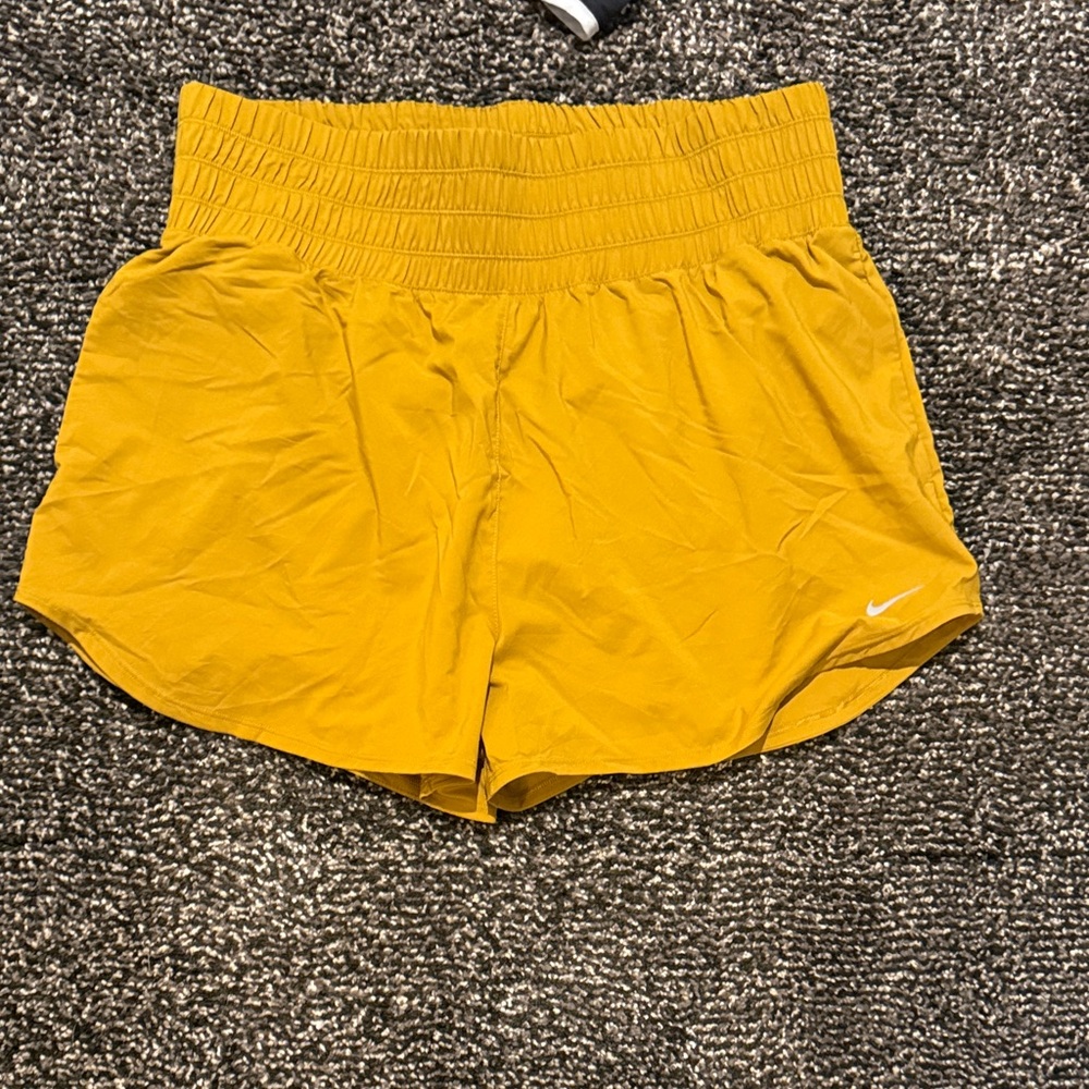 Nike Women's Vibrant Gold Athletic Shorts